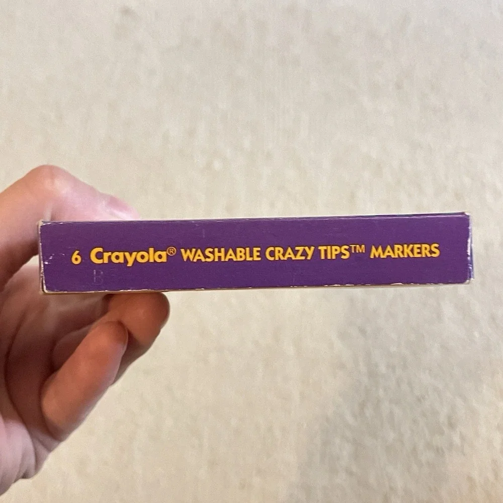 Vintage Crayola Washable‎ Crazy Tips Markers 6-Pack 1991